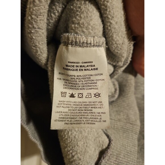 NIKE BRAND SPORTSWEAR BOYS L LARGE FLEECE GRAY SWEATSHIRT HOODIE Pockets - Picture 5 of 5